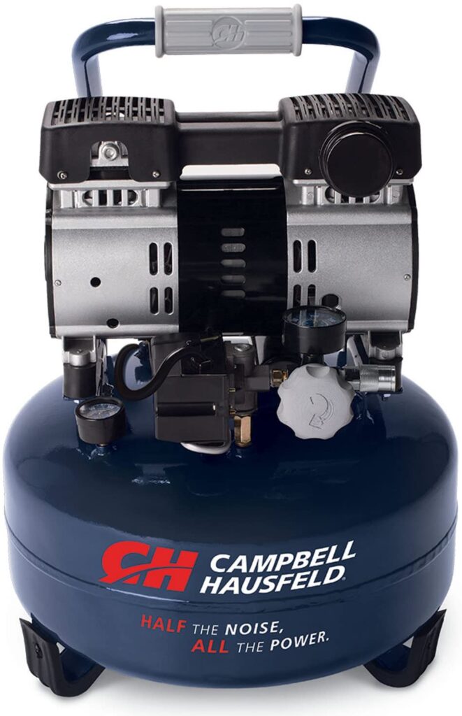 Campbell Hausfeld 6 Gallon Portable Quiet Air Compressor