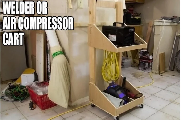 DIY Air Compressor Cart|Make At Home in 7 Easy Steps!!