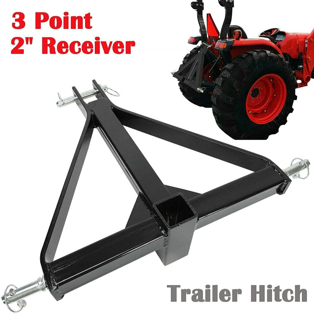 2 inch Receiver 3 Point Trailer Hitch Category 1