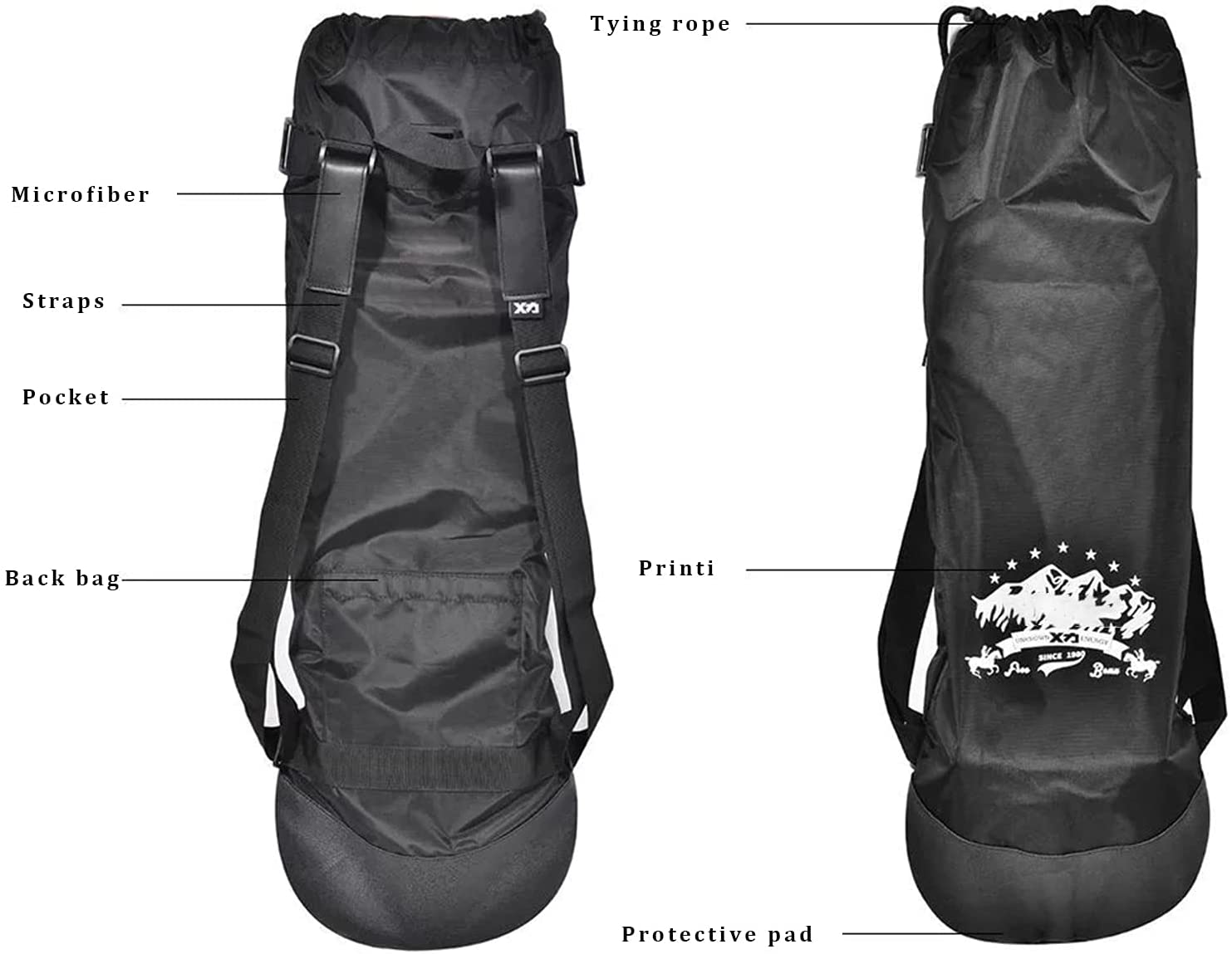 xxiaojun Skateboard Backpack Bag