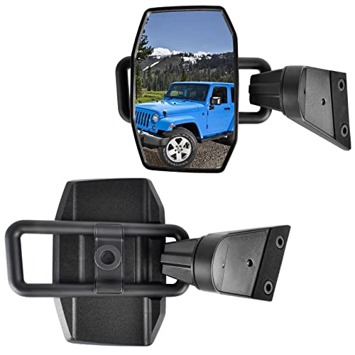 Nifeida Door Off Mirror Compatible with Jeep Wrangler, Side Rear ...