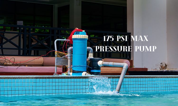 175 PSI max pressure pump