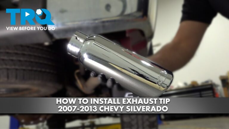 how to put on a exhaust tip