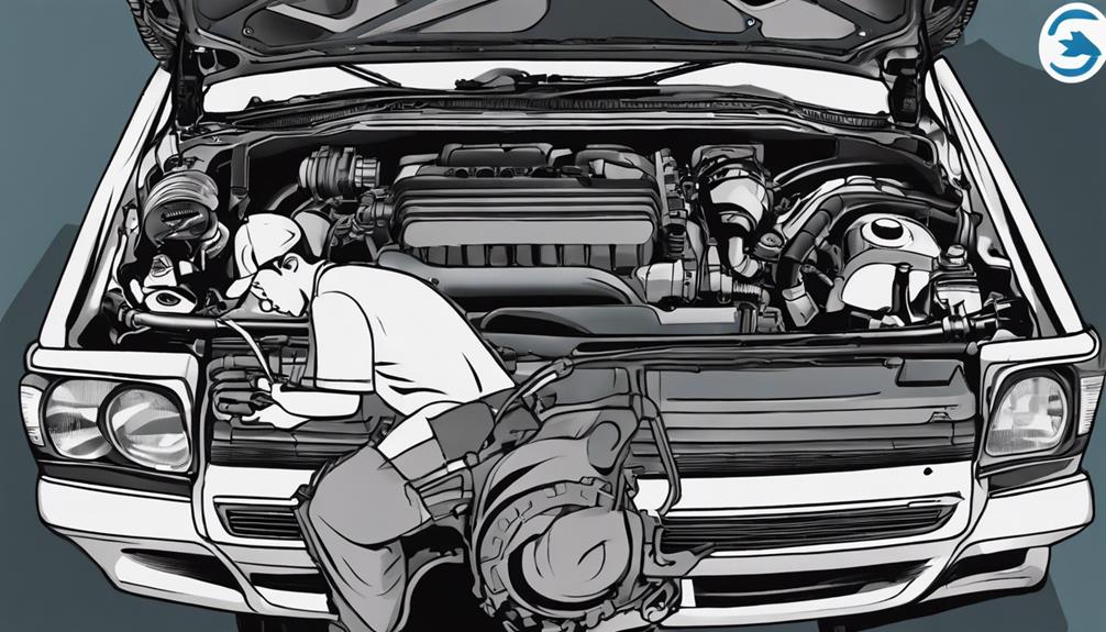 repairing a car engine